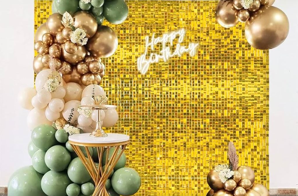 How to Decorate Gold Backdrop Stand at Home