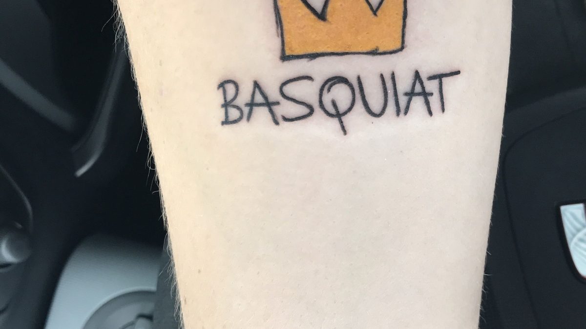 Iconic Basquiat Crown Tattoo